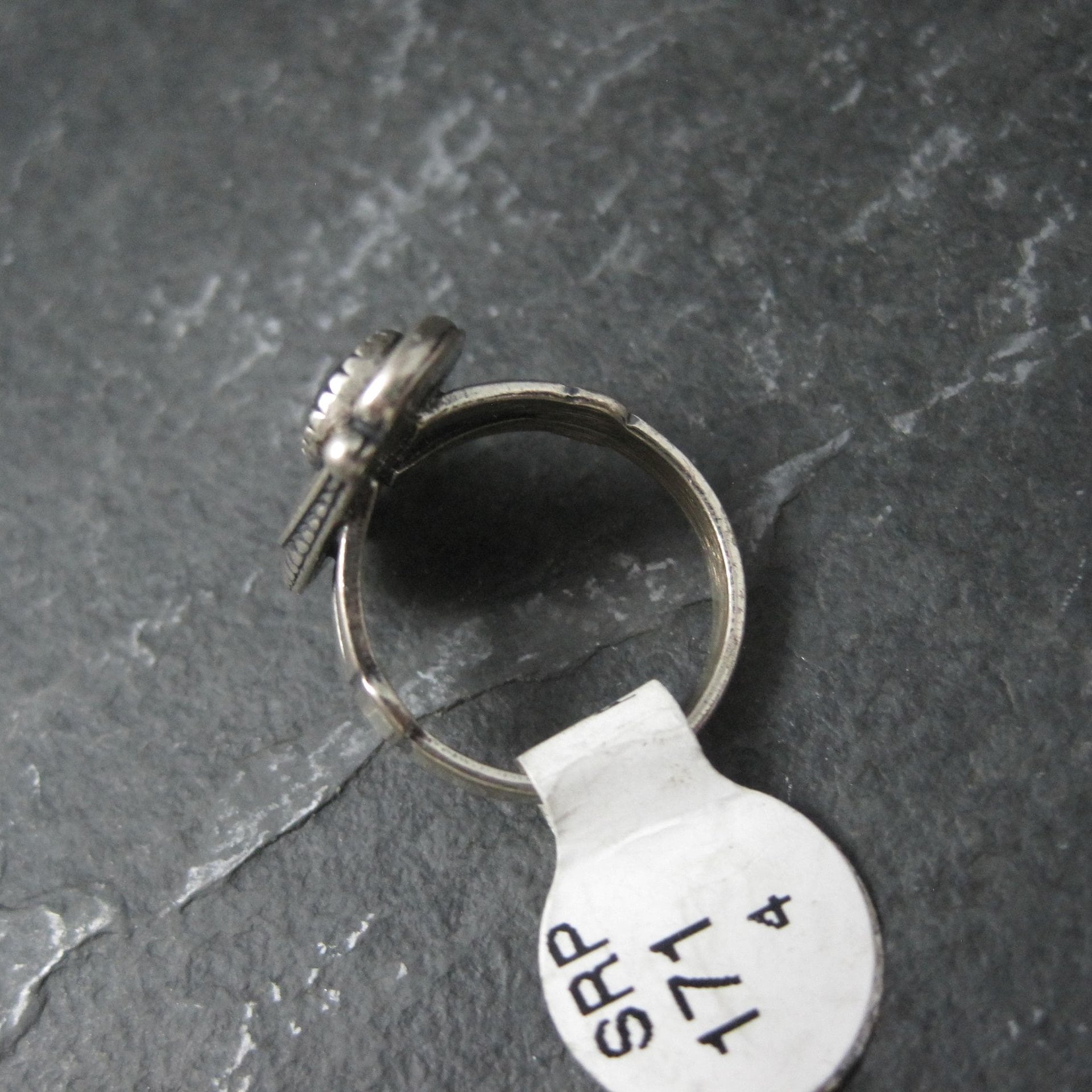 Southwestern Abalone Feather Ring Many Sizes Available NOS