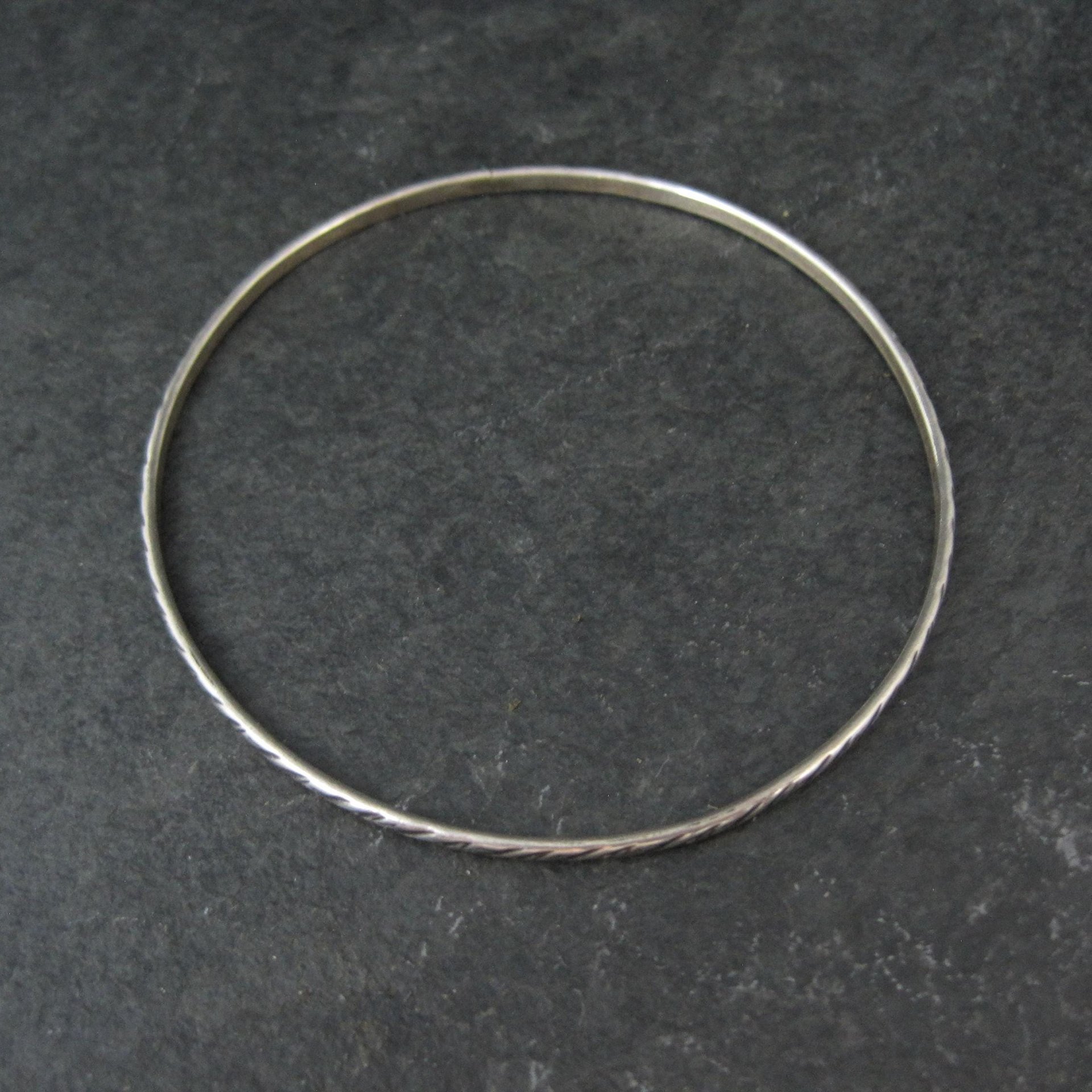 Vintage Sterling Art Deco Bangle Bracelet 7.5 Inches by Beau