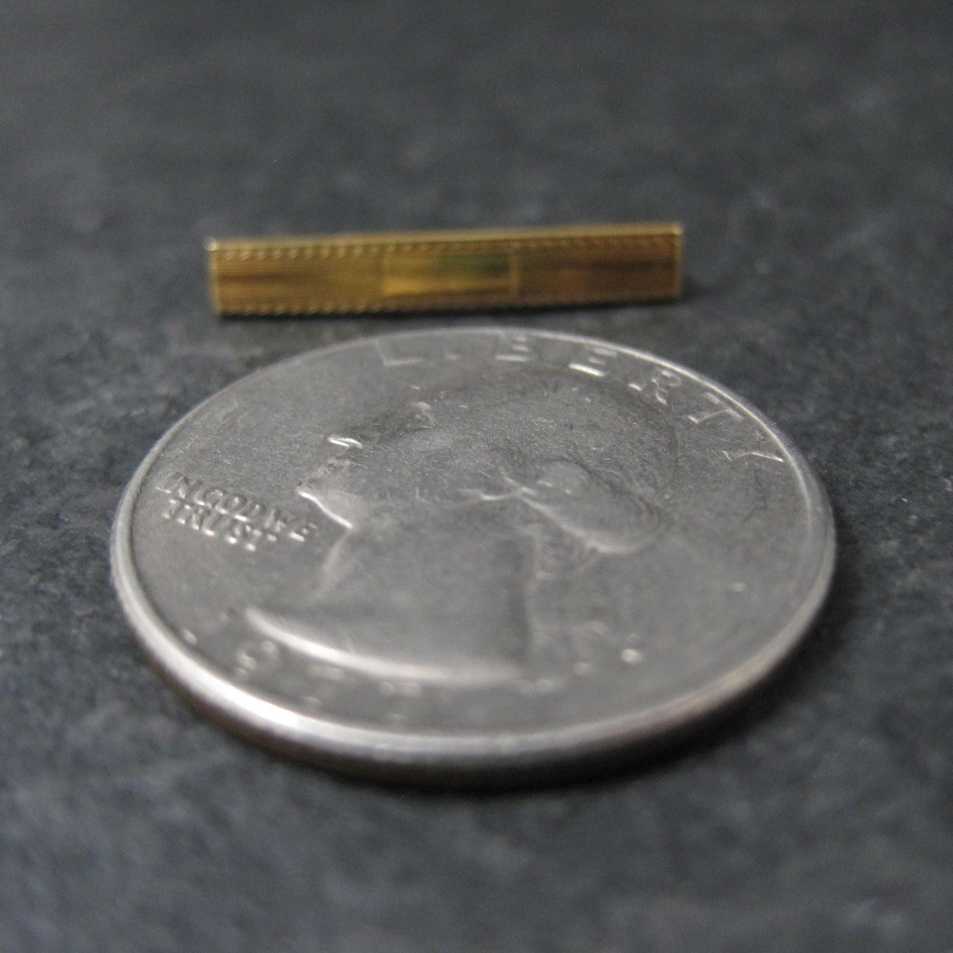 Tiny 1940s 10K Bar Pin Hayward NOS