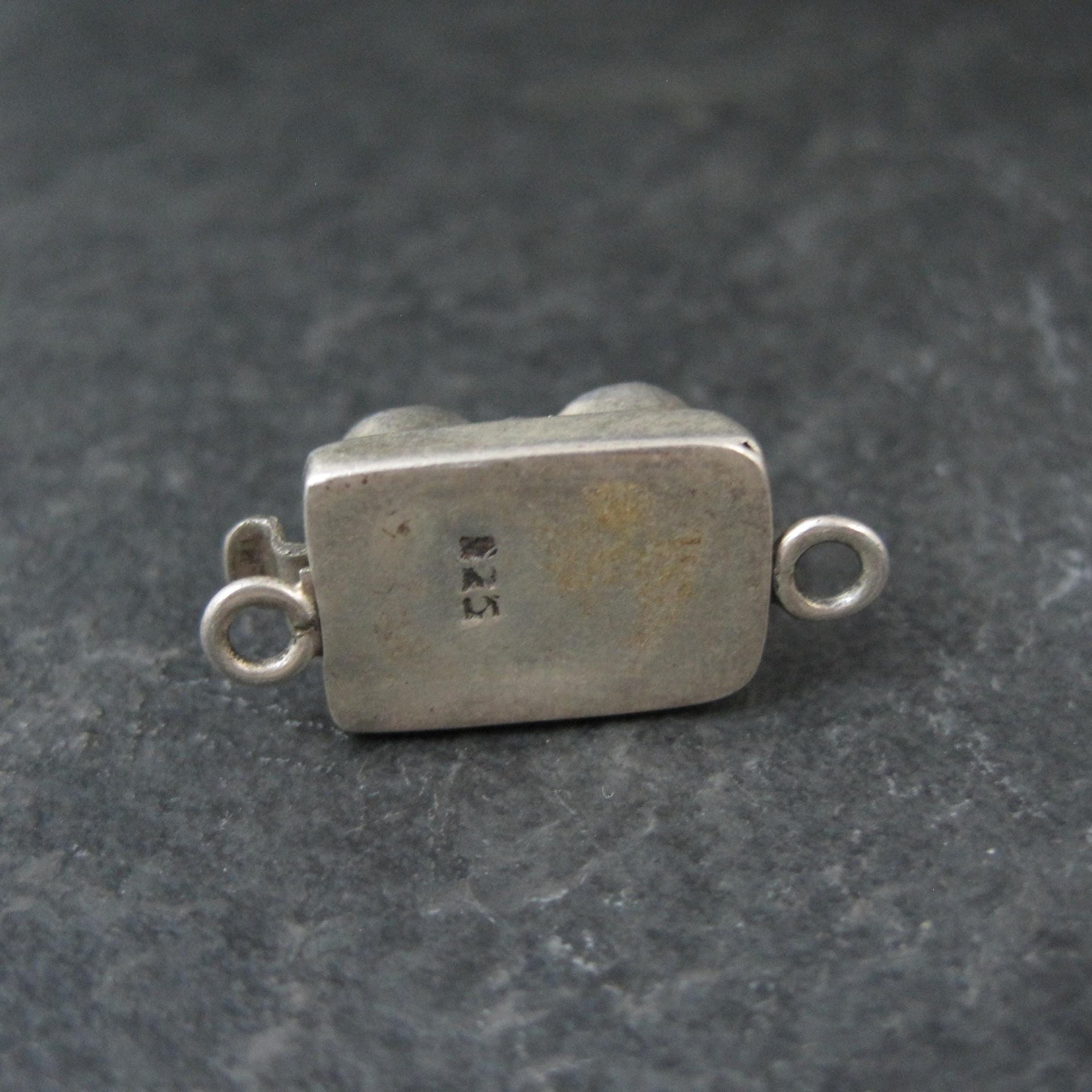 Sterling Silver Smoky Quartz Box Clasp