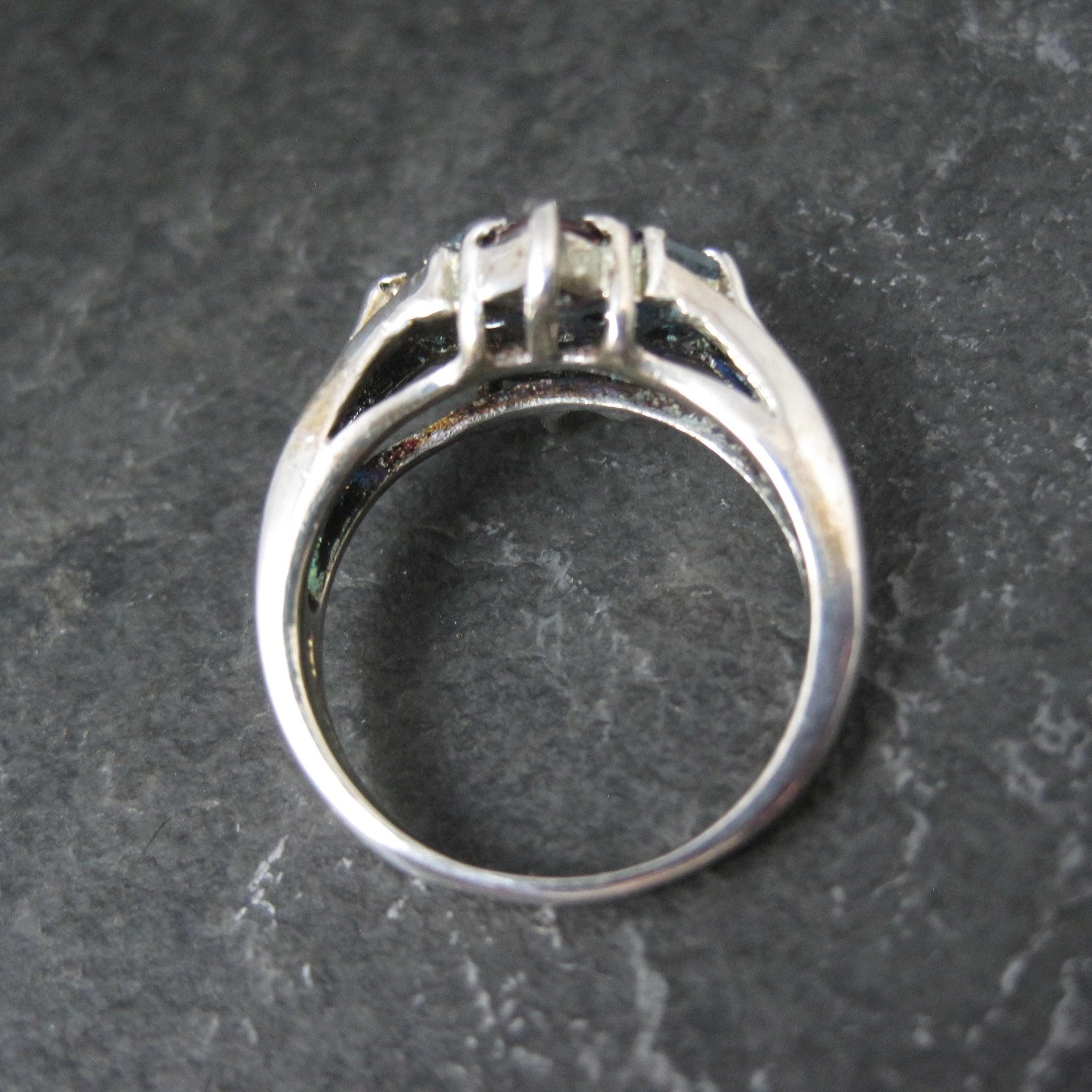 Sterling Silver Multi Gemstone Ring Size 8 New Old Stock Dee Berkley