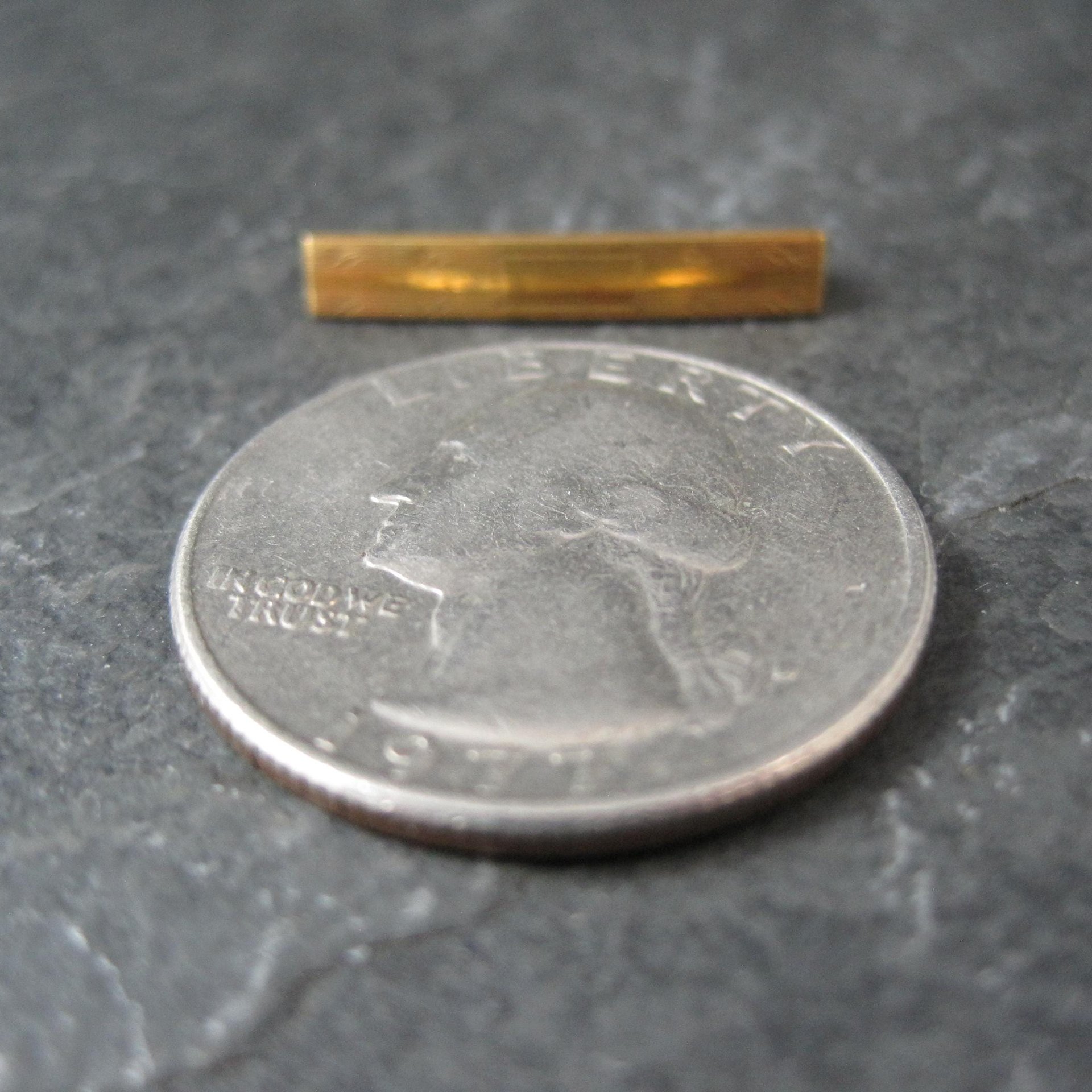 Tiny 1940s 10K Bar Pin Hayward NOS