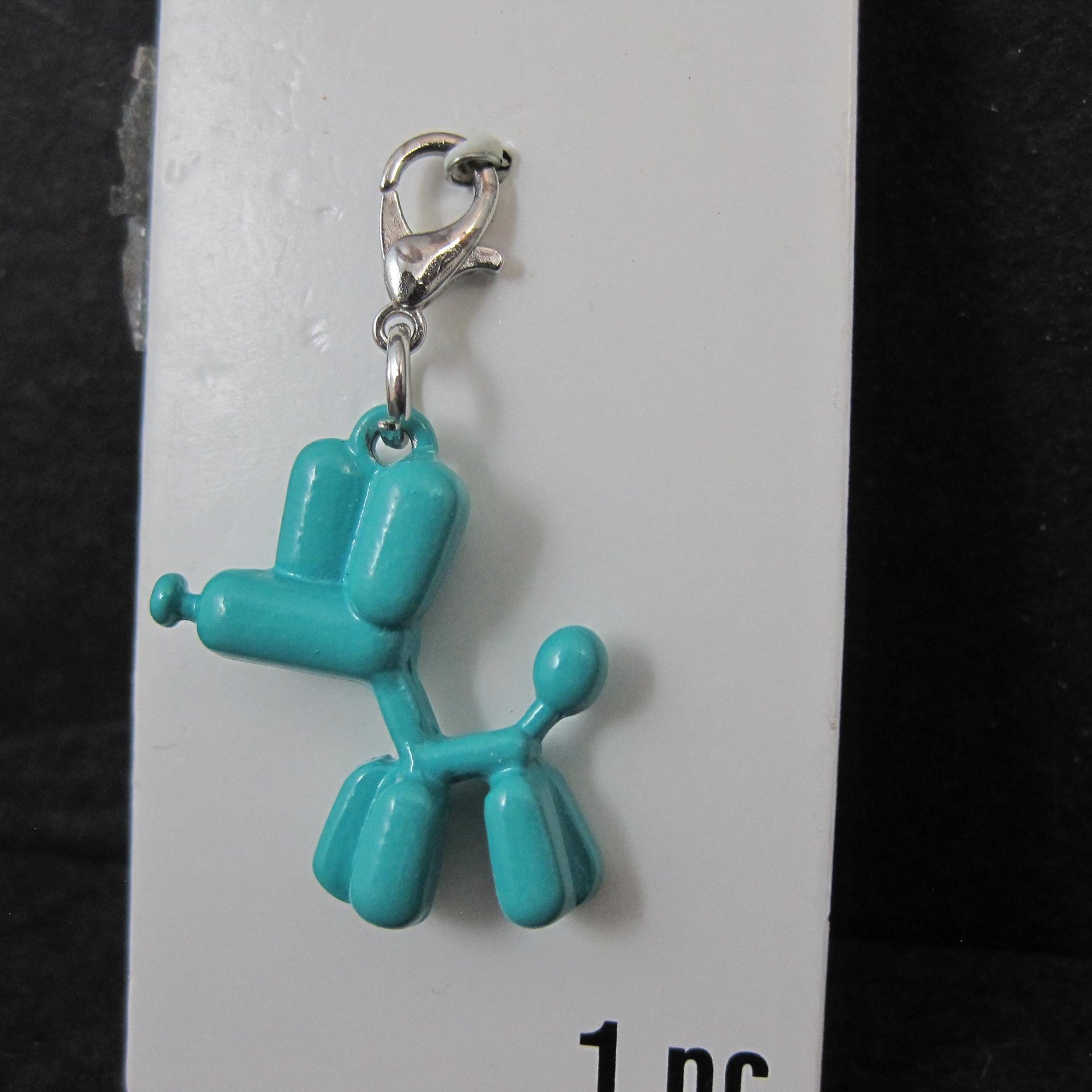 Turquoise Balloon Dog Charm by Bead Landing