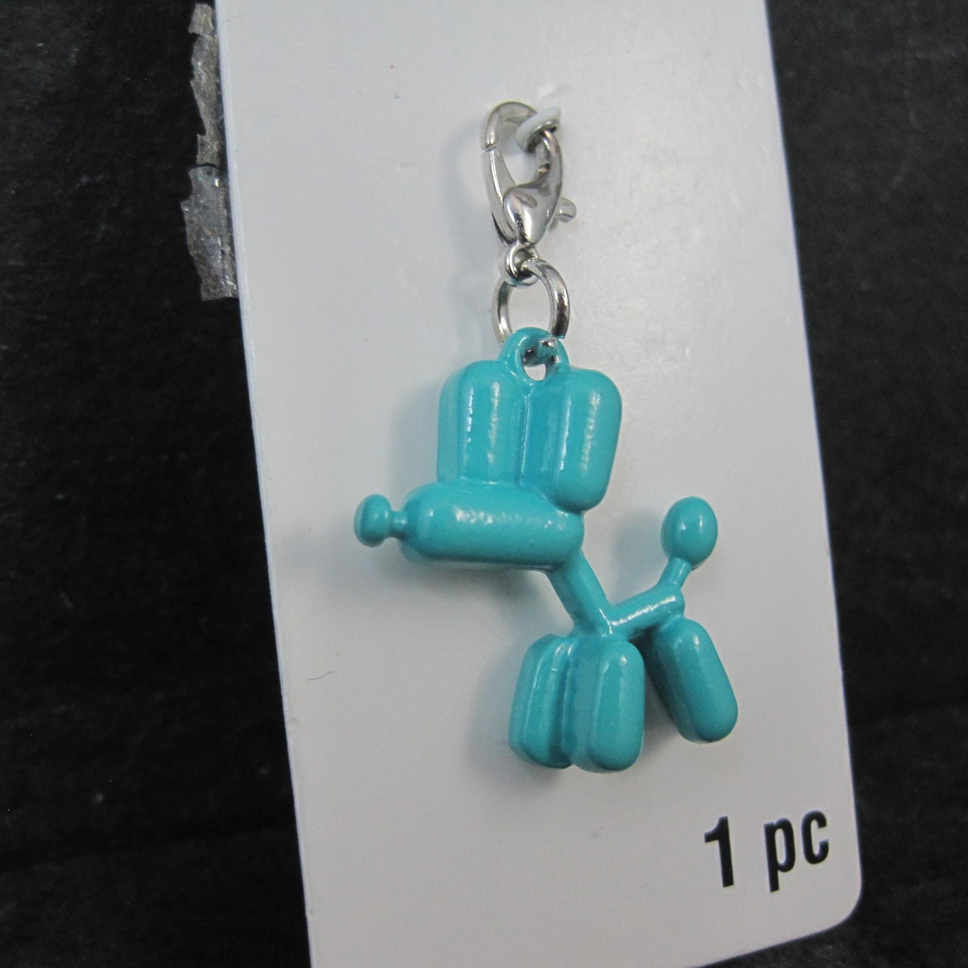 Turquoise Balloon Dog Charm by Bead Landing