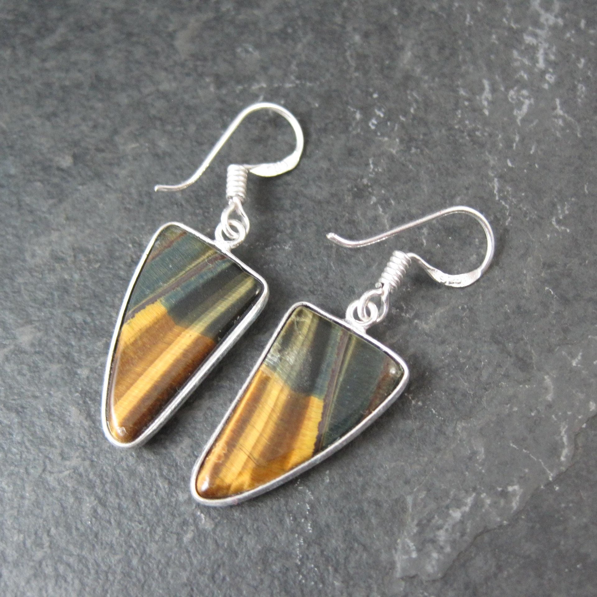 Sterling Silver Tigers Eye Earrings