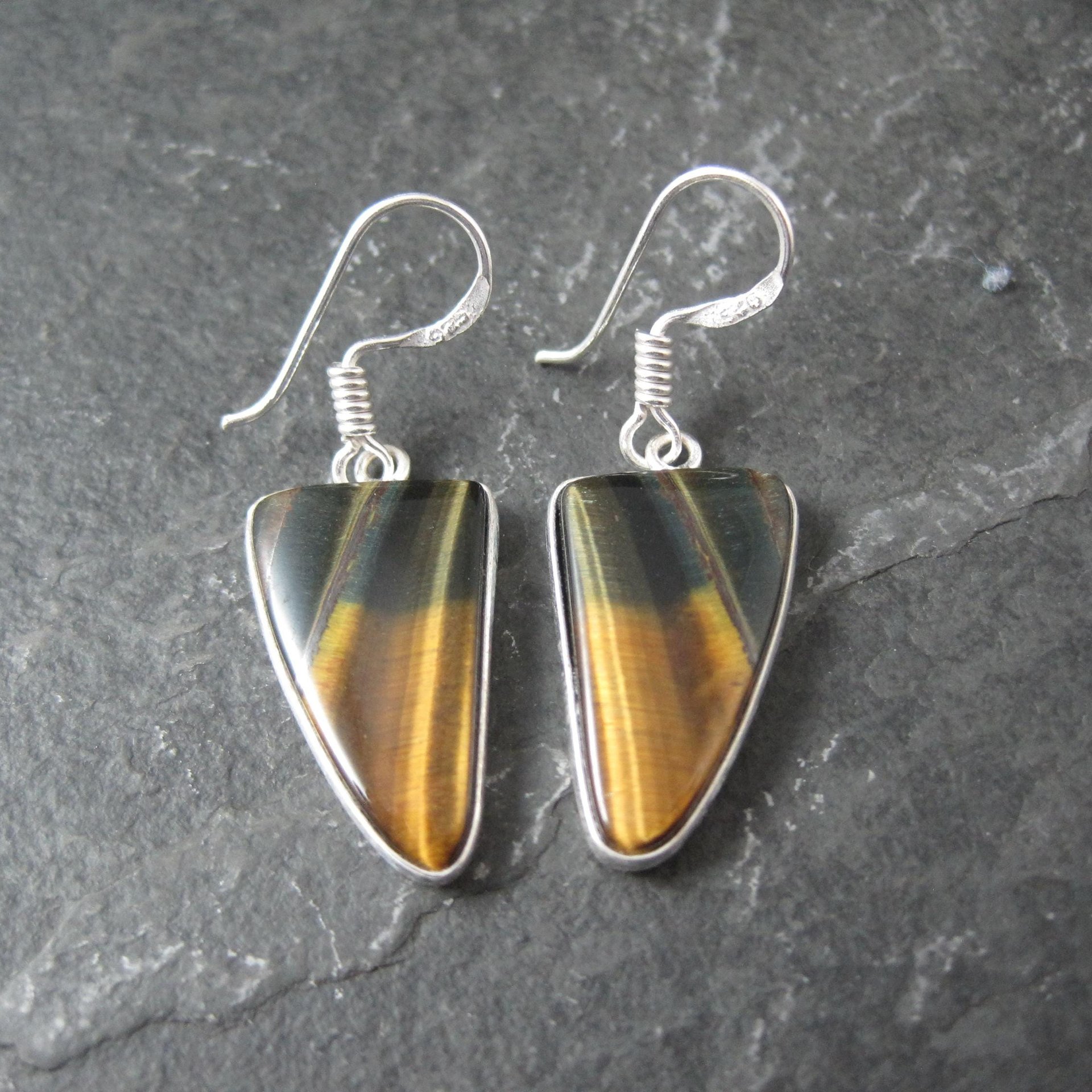 Sterling Silver Tigers Eye Earrings