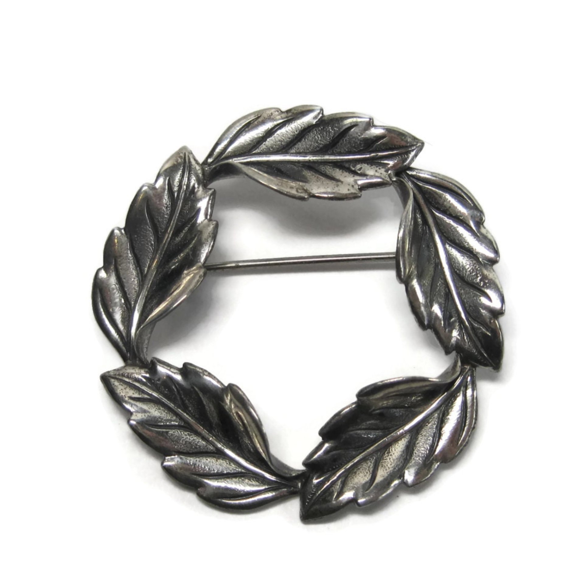 Estate Beau Sterling Leaf Brooch