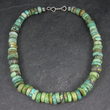 Southwestern Vintage Turquoise Necklace 18 Inches