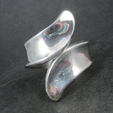Vintage Mexican Sterling Clamper Bracelet 6 Inches