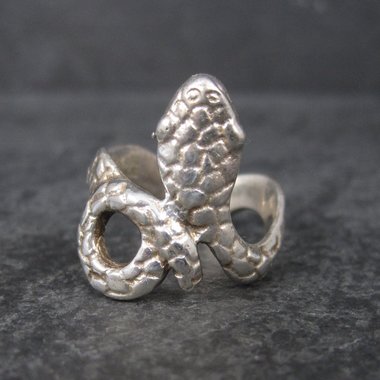 Vintage Sterling Snake Ring Size 6.5