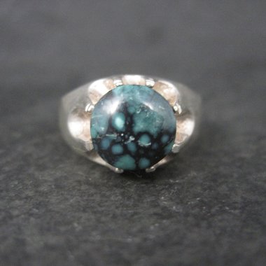 Vintage Sterling Belcher Chrysocolla Ring Size 10.5