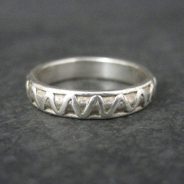 Vintage Bali Sterling Band Ring Size 5.5