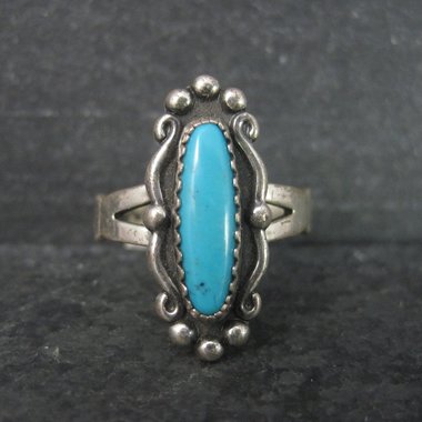 Classic Southwestern Sterling Turquoise Ring