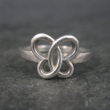 Vintage Italian Sterling Butterfly Ring New Old Stock