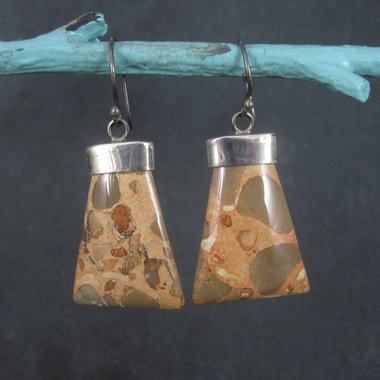 Funky Estate Sterling Jasper Earrings