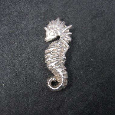 Vintage Sterling Seahorse Brooch Sea Horse Pin