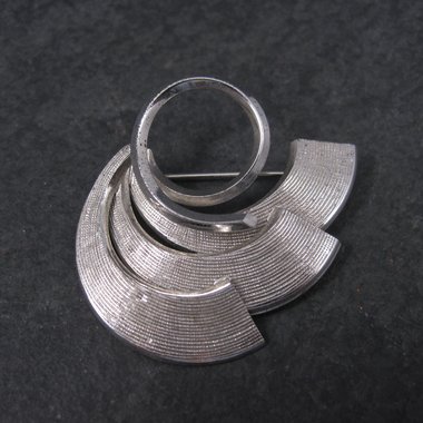 Vintage Sterling Swirl Brooch Pin Dolan Bullock