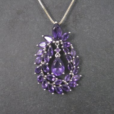 Flashy Estate 90s Amethyst Pendant