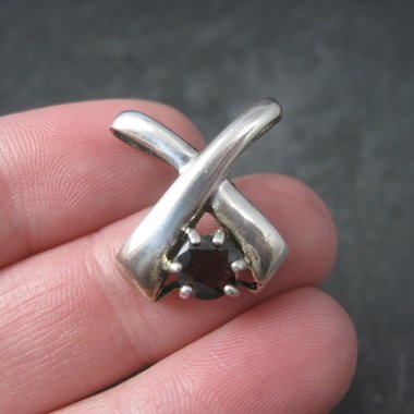 Vintage Sterling X Garnet Pendant