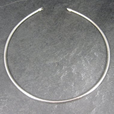 Vintage 3mm Italian Sterling Snake Chain 15 Inches Needs Clasp