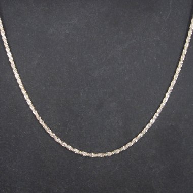 Vintage Italian Sterling Necklace Chain 19.5 Inches