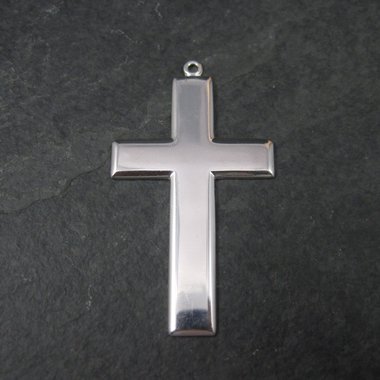 Simple Vintage Sterling Cross Pendant