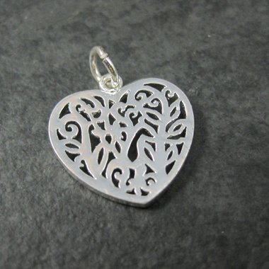 Silver Plated Heart Charm