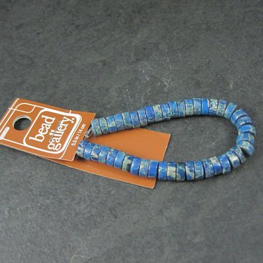 Blue Imperial Jasper Beads 3x7mm