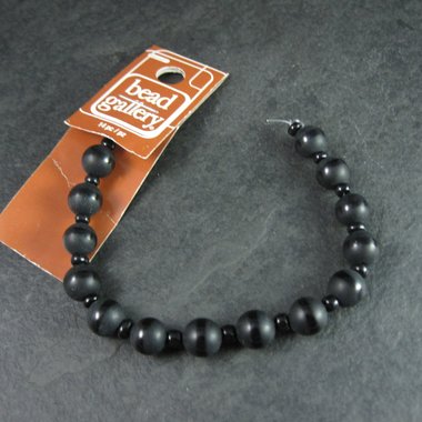 Round Black Agate Beads 8mm