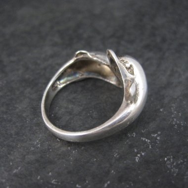Vintage Sterling Dolphin Ring Size 5.5