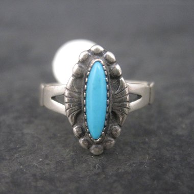 Vintage Southwestern Sterling Turquoise Ring