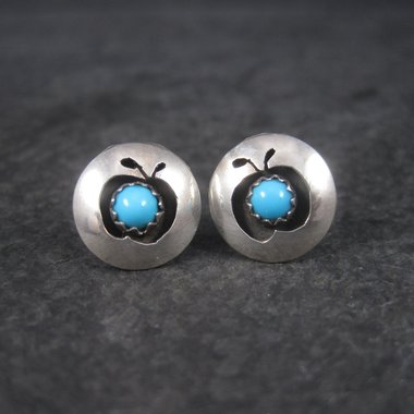 Southwestern Turquoise Apple Stud Earrings