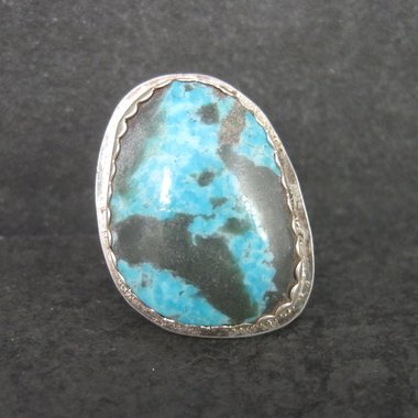 Vintage Navajo Sterling Turquoise Ring Size 7