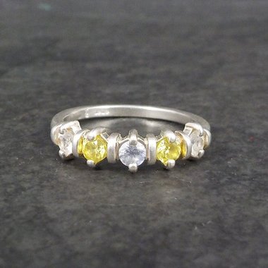 Vintage Sterling Color Change Spinel Ring Size 6.5