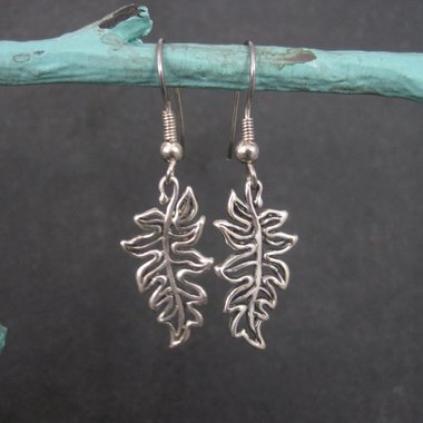 Sterling Leaf Earrings