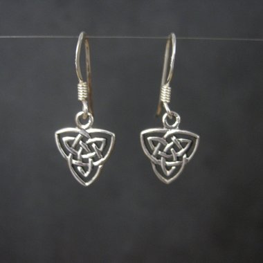 Dainty Sterling Celtic Earrings