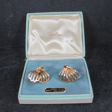 Vintage 12K Gold Filled Screw Back Earrings Forstner