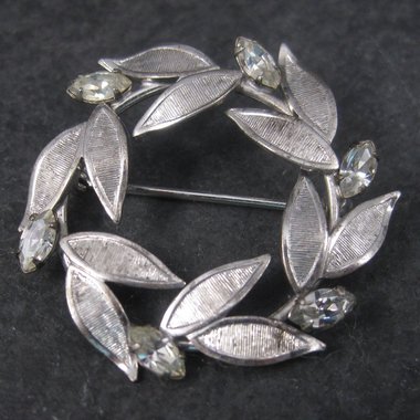 Estate Carl Art Rhinestone Circle Brooch