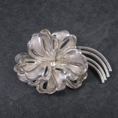 Vintage Sterling Forstner Flower Brooch