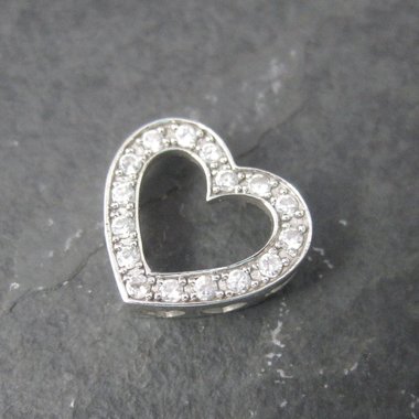 Small Vintage Sterling Heart Pendant