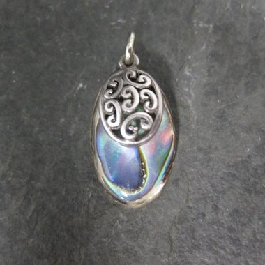 Small Sterling Abalone Pendant