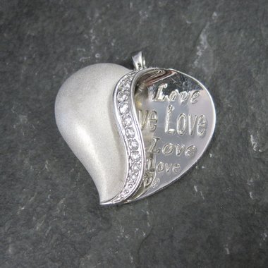Sterling Silver Love Heart Pendant Ross Simons