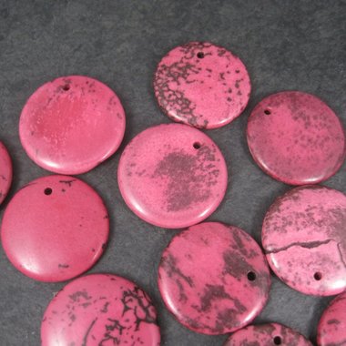 Destash Lot of 16 Pink Magnesite Pendant Focals