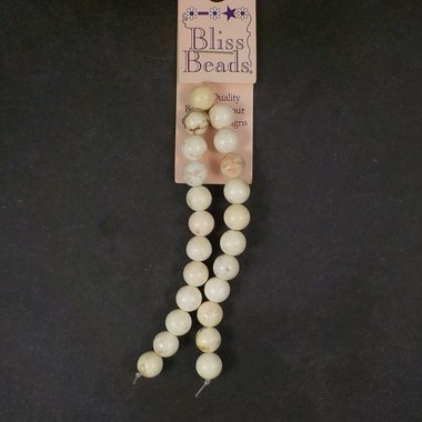 Bliss 8mm Round Howlite Beads