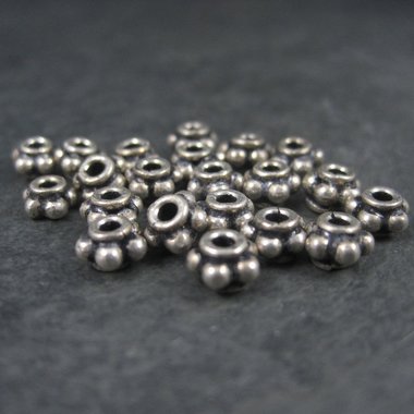 Destash Sterling Beads 6x3mm 9.9 grams