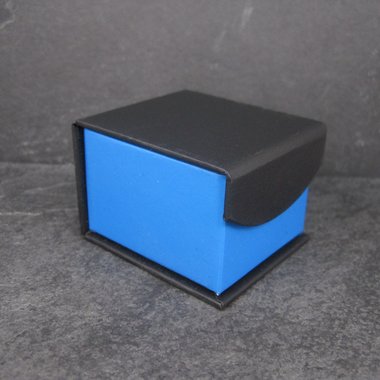 Blue and Black Magnetic Ring Box