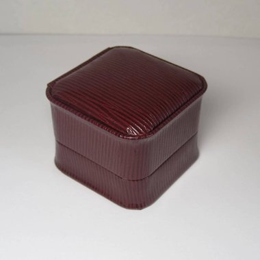 Maroon Engagement Ring Box