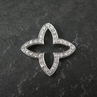 Estate Sterling Four Pointed Star Pendant