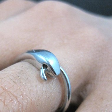 Dainty Ouroboros Snake Ring Sterling Silver Size 6