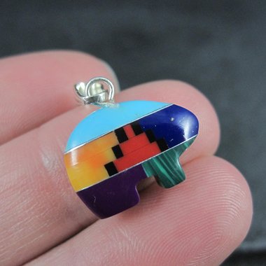 Southwestern Gemstone Bear Pendant